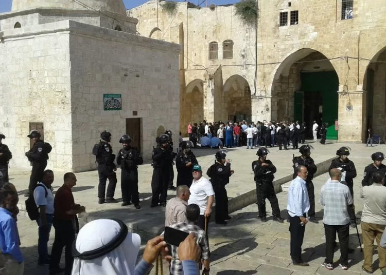 Israeli settlers storm Al Aqsa Mosque under protection of occupation troops 1 - Egyptian Gazette