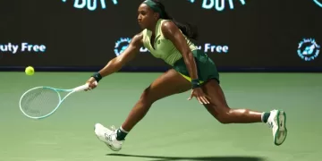 Gauff knocked out in Dubai by compatriot Kessler 1 - Egyptian Gazette Gauff knocked out in Dubai by compatriot Kessler