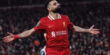 Salah leads Liverpool to cup final