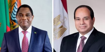 President Sisi receives Zambian counterpart to discuss boosting bilateral ties