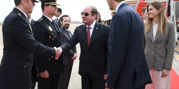 Sisi arrives in Spain for talks with King Felipe, PM Sanchez