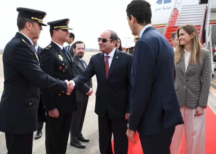 Sisi arrives in Spain for talks with King Felipe, PM Sanchez 1 - Egyptian Gazette