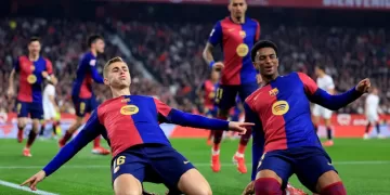 Barca stays in Liga title race 1 - Egyptian Gazette Barca stays in Liga title race