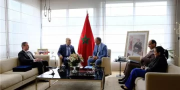 Egyptian amb., Moroccan trade min. review bilateral co-operation 1 - Egyptian Gazette Egyptian amb., Moroccan trade min. review bilateral co-operation