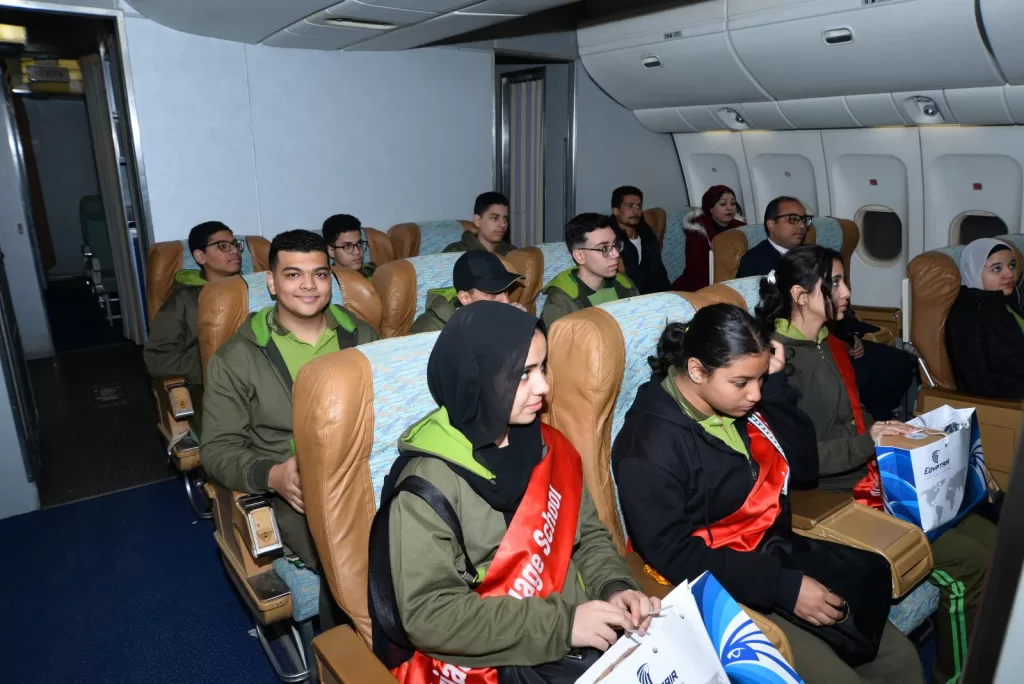 Top students visit EgyptAir Training Academy 7 - Egyptian Gazette