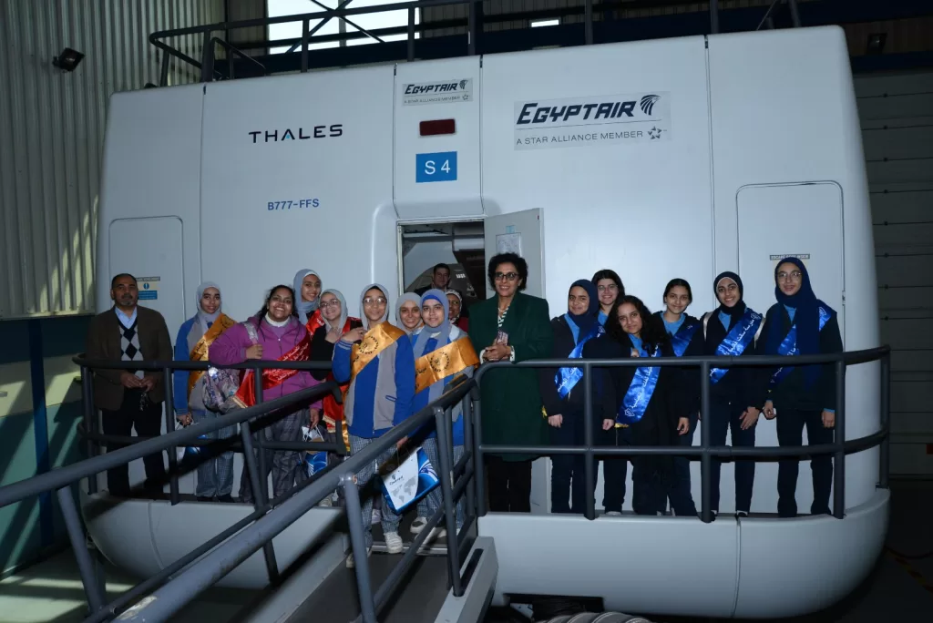 Top students visit EgyptAir Training Academy 11 - Egyptian Gazette