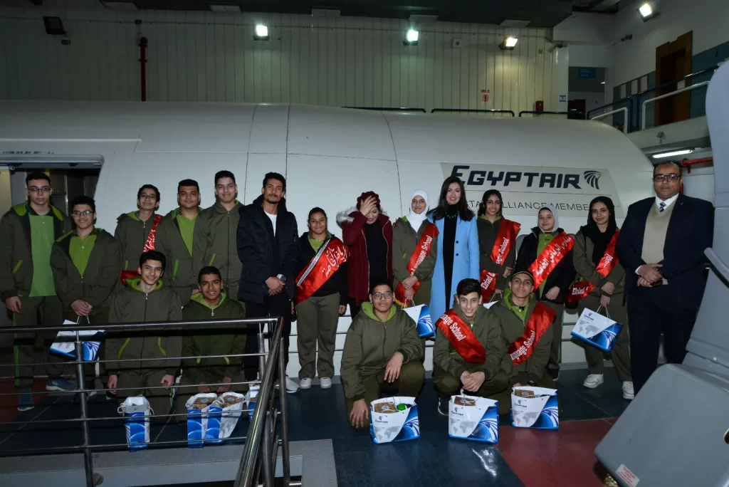 Top students visit EgyptAir Training Academy 13 - Egyptian Gazette