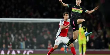 Arsenal cruise past PSV to set up CL quarter-final clash with Real Madrid