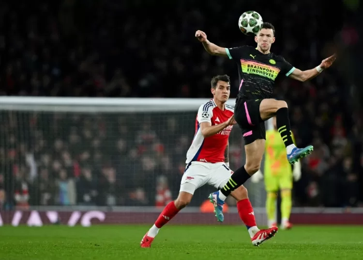 Arsenal cruise past PSV to set up CL quarter-final clash with Real Madrid 1 - Egyptian Gazette