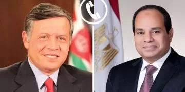 Sisi receives phone call from Jordanian King on Eidul Fit