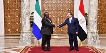 Sierra Leone president lauds successful visit to Egypt, Sisi’s wisdom, vision to develop Africa