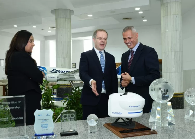EgyptAir discusses aviation co-operation with UK team 1 - Egyptian Gazette