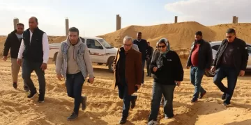 Housing min. follows up work progress in New Zayed City