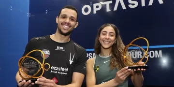 Egyptian duo wins Optasia Squash titles