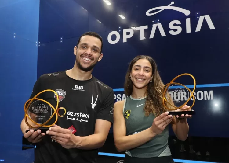 Egyptian duo wins Optasia Squash titles 1 - Egyptian Gazette