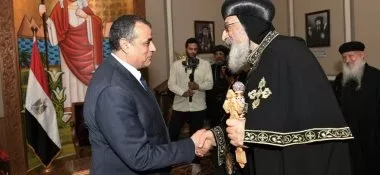 State miliary production min. greets Pope Tawadros on Easter 2 - Egyptian Gazette State miliary production min. greets Pope Tawadros on Easter 1 - Egyptian Gazette