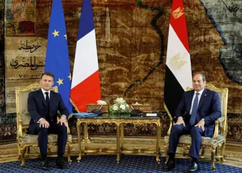 Sisi receives Macron at Ittihadiya Palace