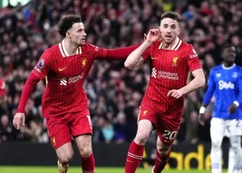 Liverpool restores 12-point lead at top as Diogo Jota seals win over Everton