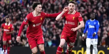 Liverpool restores 12-point lead at top as Diogo Jota seals win over Everton