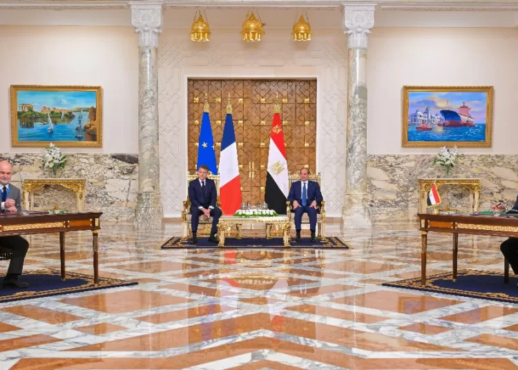 Sisi, Macron attend signing of agreements, MoUs 2 - Egyptian Gazette Sisi, Macron attend signing of agreements, MoUs 1 - Egyptian Gazette