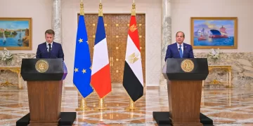 Sisi, Macron: Gaza ceasefire must return