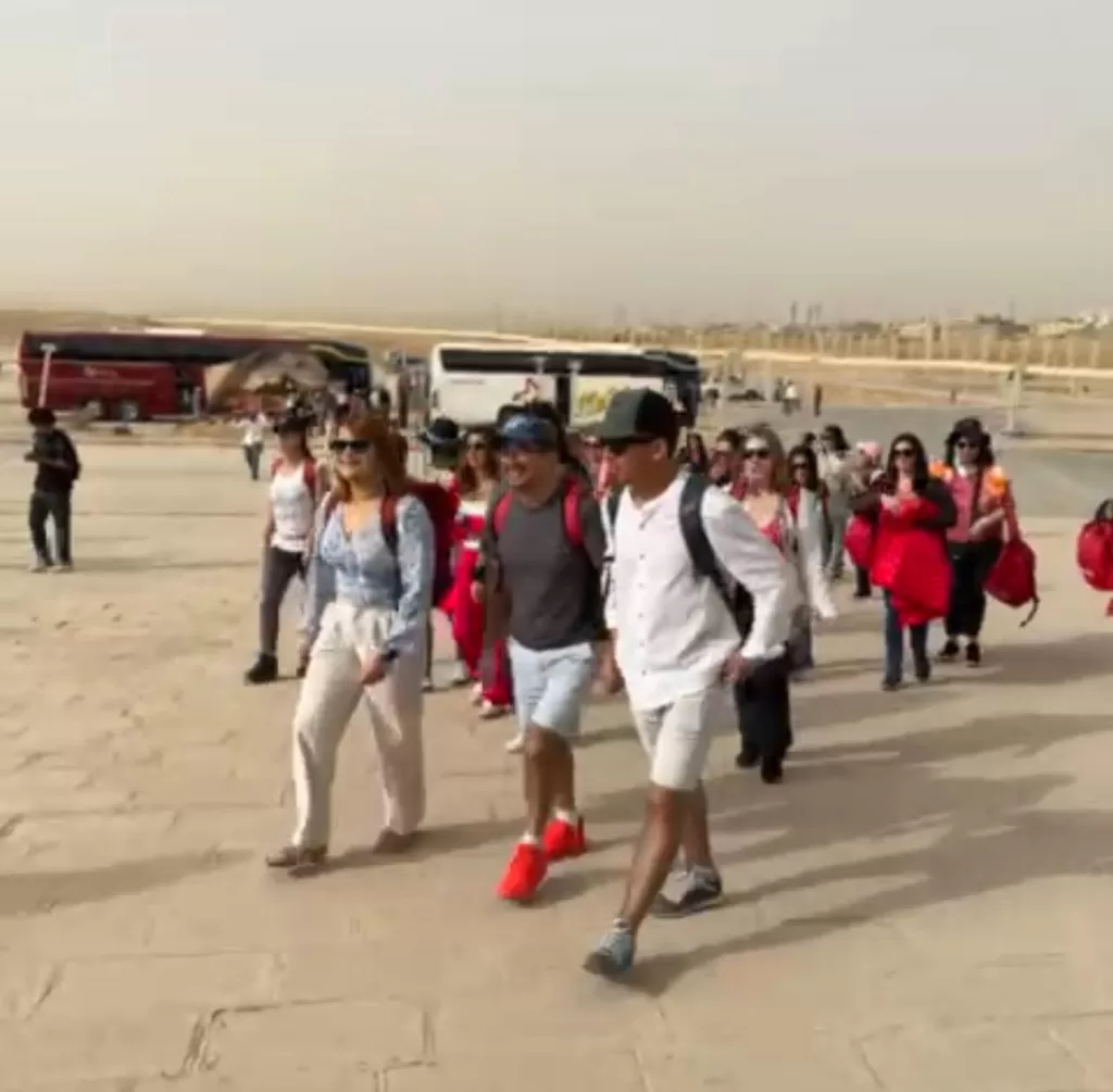 Giza Pyramids trial service upgrade sees promising start 4 - Egyptian Gazette Giza Pyramids trial service upgrade sees promising start 3 - Egyptian Gazette