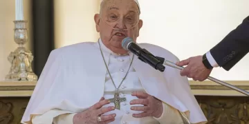 Pope appears in St. Peter’s Square, after his release from hospital