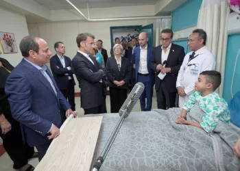 Sisi, Macron visit injured, demand Gaza aid access