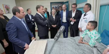 Sisi, Macron visit injured, demand Gaza aid access