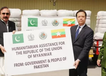 Pakistan sends 35-tonne humanitarian aid to Myanmar