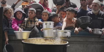 Desperate children and adults in Gaza struggle to get food as Israel blocks aid
