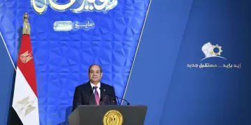 Sisi attends Labour Day celebration in Suez 1 - Egyptian Gazette Sisi attends Labour Day celebration in Suez