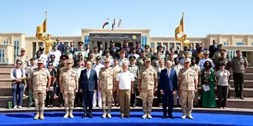 Military attachés tour Egyptian Academy, national projects