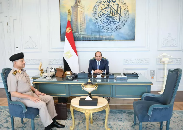Sisi receives defense minister 1 - Egyptian Gazette