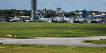 Explosion at US air base in Japan’s Okinawa injures four soldiers