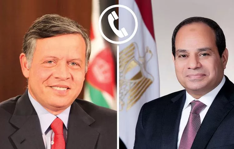 President Sisi, King Abdullah II exchange Eid greetings, discuss regional issues 1 - Egyptian Gazette
