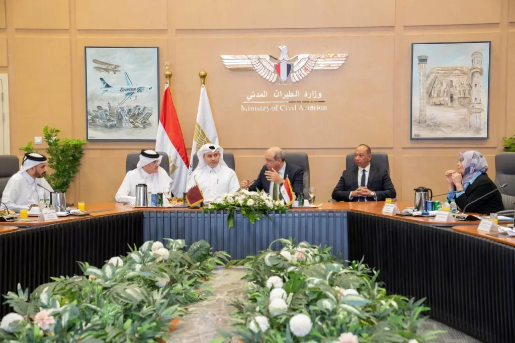 Egypt, Qatar launch joint project to shorten air routes 6 - Egyptian Gazette Egypt, Qatar launch joint project to shorten air routes 5 - Egyptian Gazette