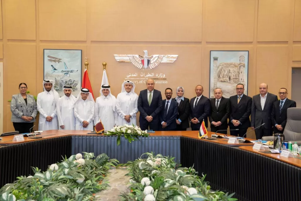 Egypt, Qatar launch joint project to shorten air routes 4 - Egyptian Gazette Egypt, Qatar launch joint project to shorten air routes 3 - Egyptian Gazette