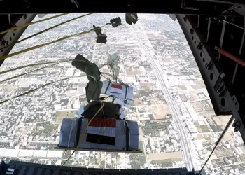Egypt airdrops humanitarian aid over Gaza