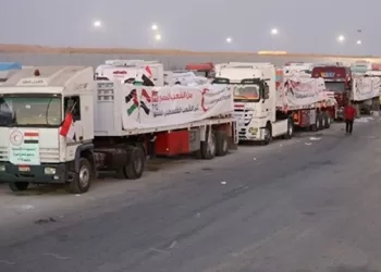 Egyptian aid convoy enters Gaza for 5th consecutive day