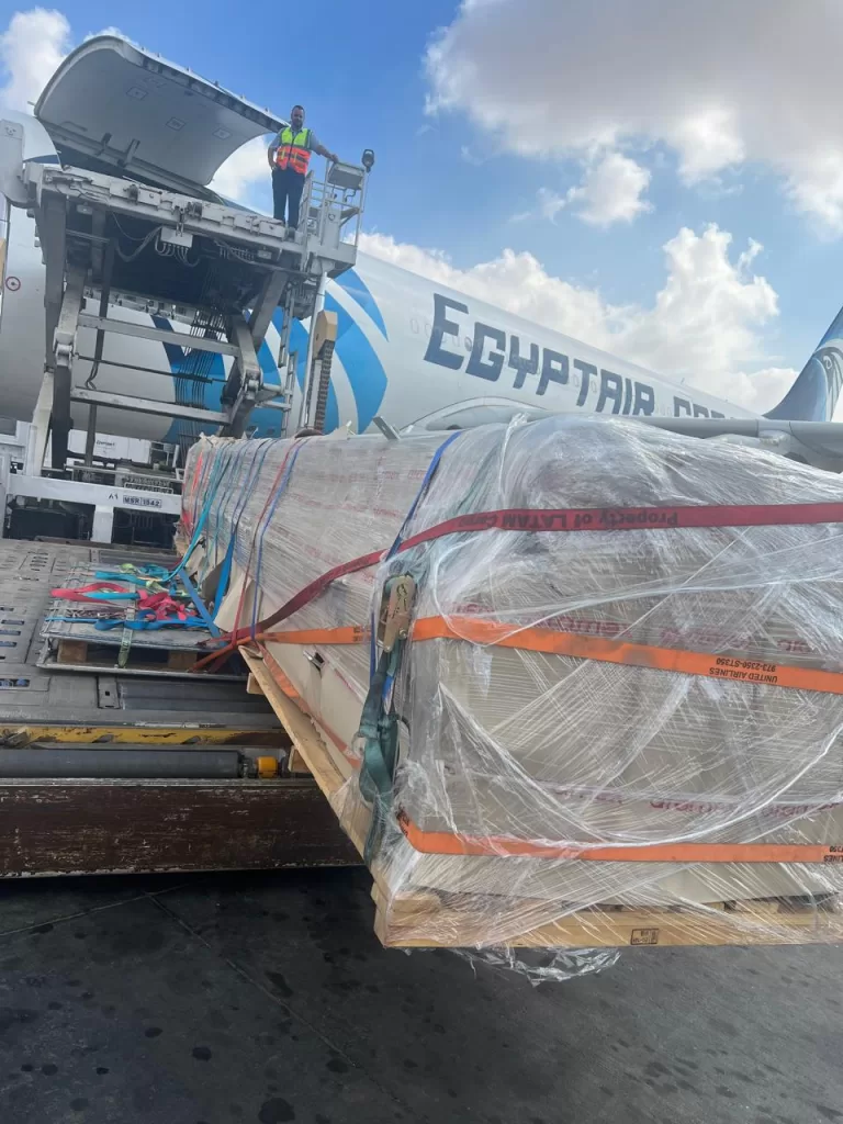 EgyptAir cargo masters heavy lift to Kinshasa 6 - Egyptian Gazette EgyptAir cargo masters heavy lift to Kinshasa 5 - Egyptian Gazette