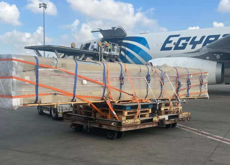 EgyptAir cargo masters heavy lift to Kinshasa 2 - Egyptian Gazette EgyptAir cargo masters heavy lift to Kinshasa 1 - Egyptian Gazette