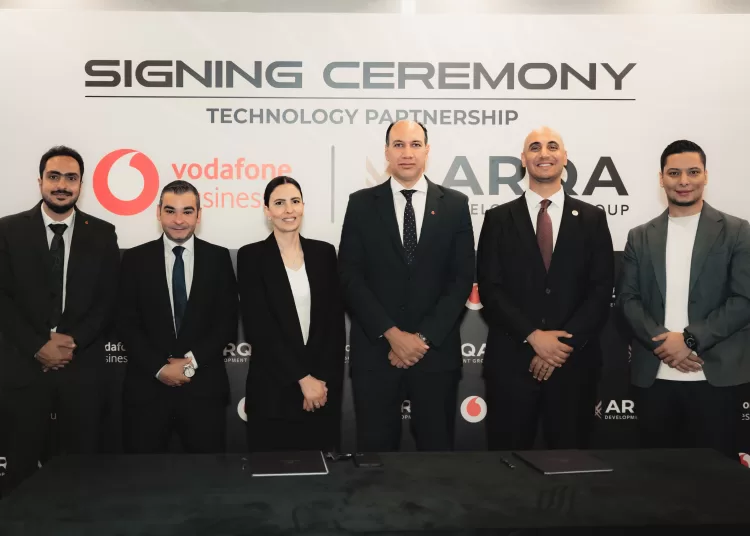ARQA partners with Vodafone business to develop smart infrastructure at Annex26 mall 1 - Egyptian Gazette arqa vodafone - annex26