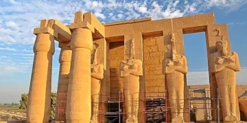 Lost Pylon of Ramesseum set for grand revival 1 - Egyptian Gazette Lost Pylon of Ramesseum set for grand revival