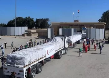 30th Egyptian aid convoy enters Gaza Strip