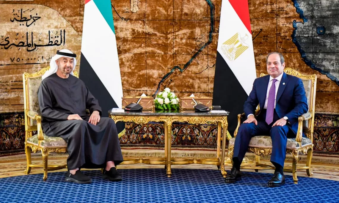 President Sisi holds summit talks with visiting UAE President M. bin Zayed 1 - Egyptian Gazette