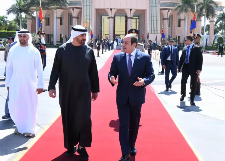 Sisi receives UAE president at Cairo airport 1 - Egyptian Gazette