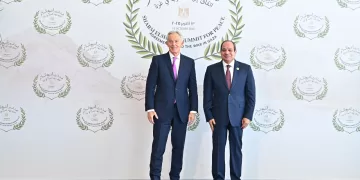 President Sisi receives world leaders participating in Sharm El Sheikh Peace Summit