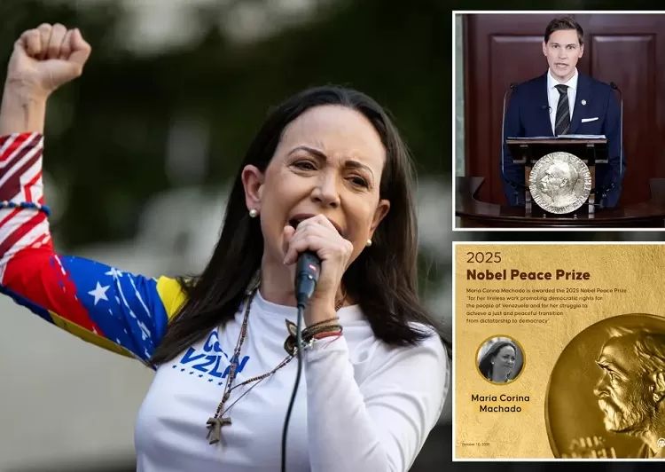 Venezuelan opposition leader Maria Corina Machado wins 2025 Nobel Peace Prize 1 - Egyptian Gazette