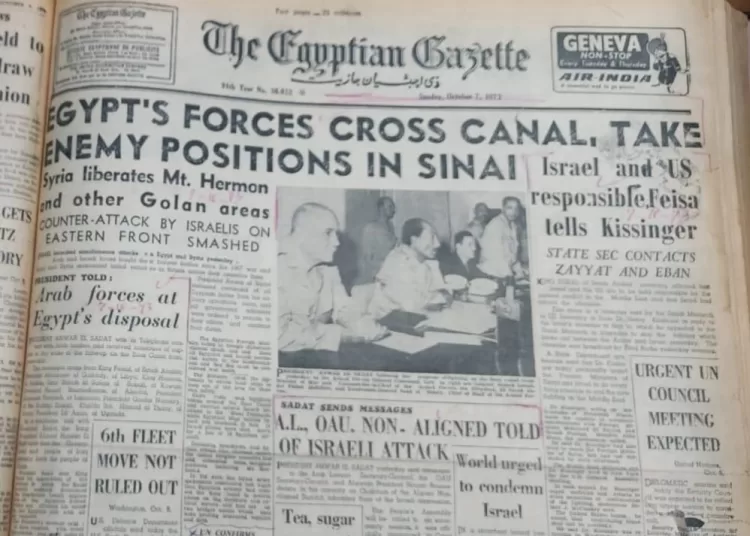 From the archives of The Egyptian Gazette: Egypt triumphs, reclaims its land  1 - Egyptian Gazette